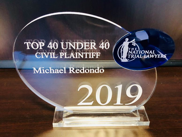 Michael Redondo Top 40 Under 40 Award