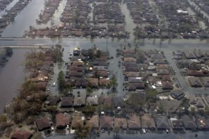 Flooded Subdivisions After Hurricane